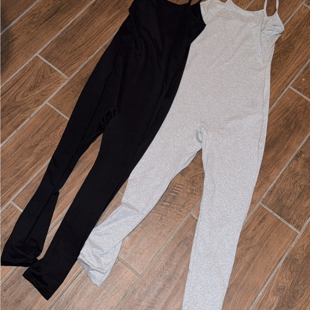 SHEIN Black and Gray Sleeveless Jumpsuits Versatile Style